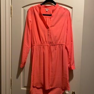 Hot pink silky dress